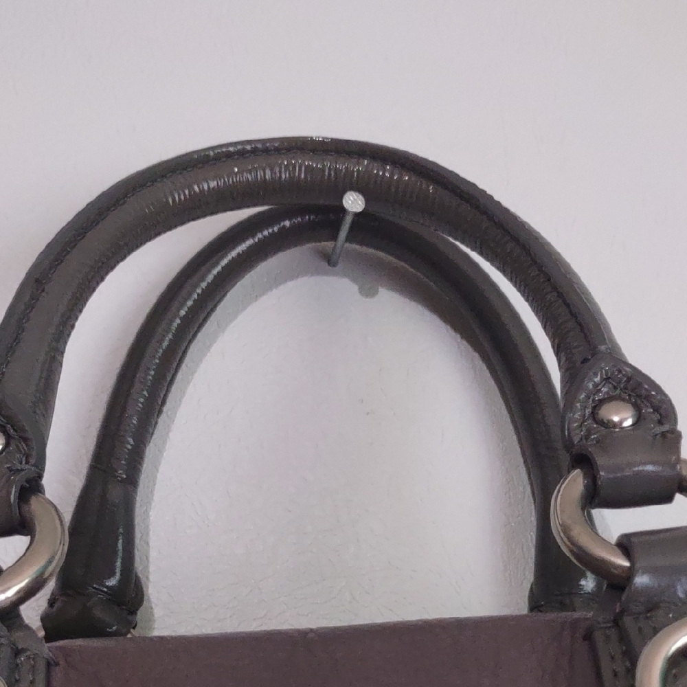 Coach Gray and Black Satchel - Picture 11 of 16